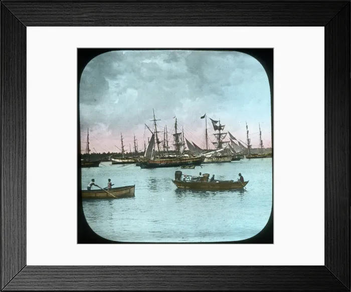 Framed Print : Colombo Harbour, Ceylon, late 19th or early 20th century