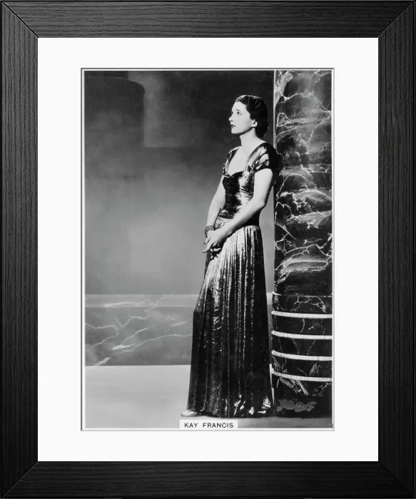 Framed Print : Kay Francis, American stage and film actress, 1938 Framed Print : Kay Francis, American stage and film actress, 1938