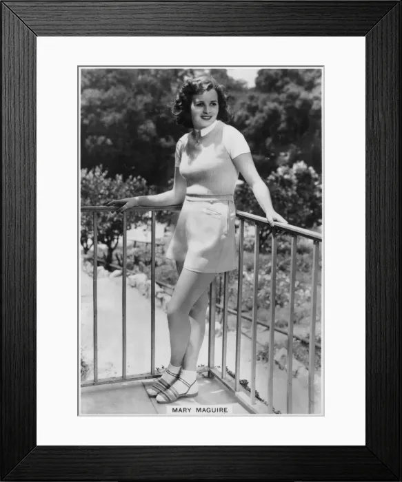 Framed Print : Mary Maguire, Australian actress, c1936-c1939 Framed Print : Mary Maguire, Australian actress, c1936-c1939