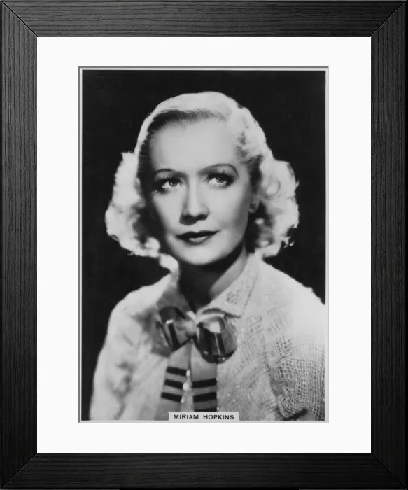 Framed Print : Miriam Hopkins, American actress, 1938 Framed Print : Miriam Hopkins, American actress, 1938