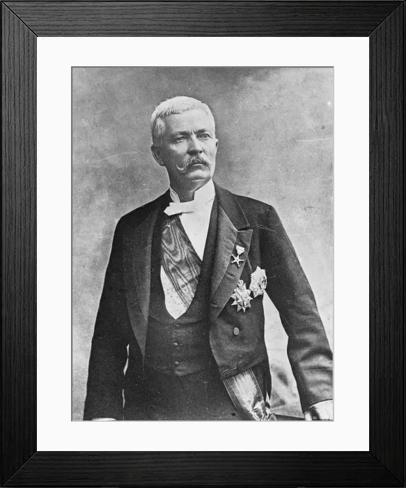 Framed Print : Henry Morton Stanley, Welsh journalist and explorer, late 19th or early 20th century Framed Print : Henry Morton Stanley, Welsh journalist and explorer, late 19th or early 20th century
