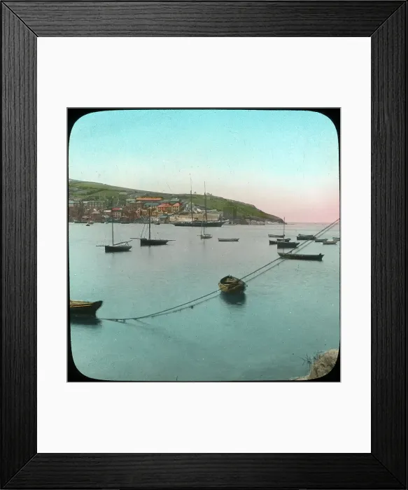Framed Print : Polruan from Fowey, Cornwall, late 19th or early 20th century. Artist: Church Army Lantern Department Framed Print : Polruan from Fowey, Cornwall, late 19th or early 20th century. Artist: Church Army Lantern Department