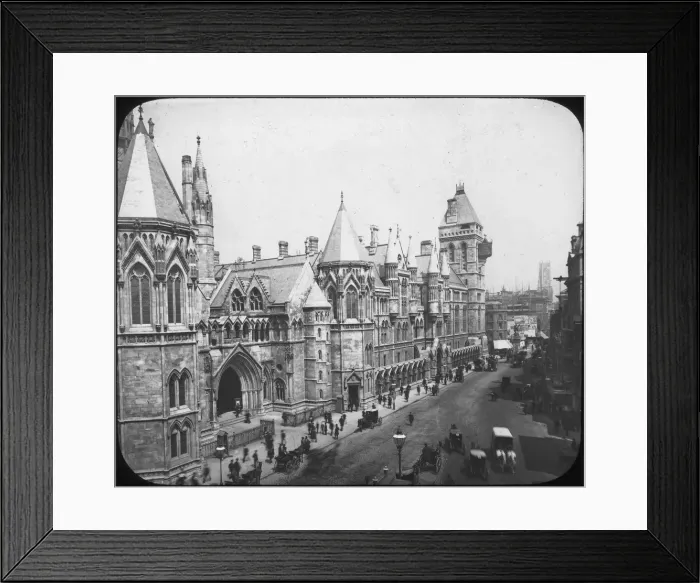 Framed Print : New Law Courts, London, late 19th century(?) Framed Print : New Law Courts, London, late 19th century(?)