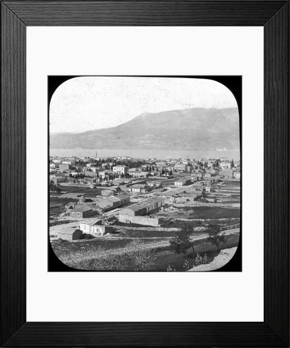 Framed Print : The New Town, Corinth, Greece, late 19th or early 20th century Framed Print : The New Town, Corinth, Greece, late 19th or early 20th century
