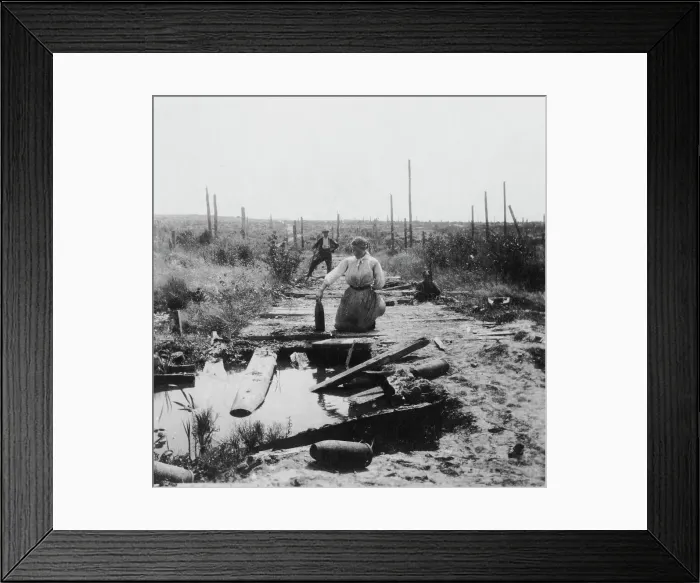 Framed Print : The Main Road, Hill 60, Belgium, World War I, c1914-c1918. Artist: Nightingale & Co Framed Print : The Main Road, Hill 60, Belgium, World War I, c1914-c1918. Artist: Nightingale & Co