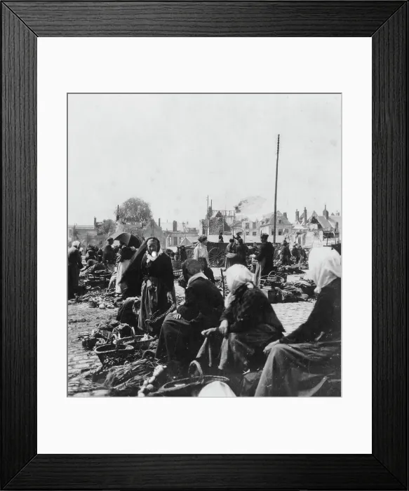 Framed Print : Market women, Arras, France, World War I, c1914-c1918. Artist: Nightingale & Co