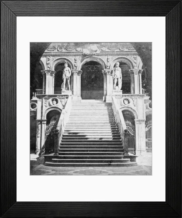 Framed Print : Giants Staircase, Doges Palace, Venice, Italy, late 19th or early 20th century Framed Print : Giants Staircase, Doges Palace, Venice, Italy, late 19th or early 20th century