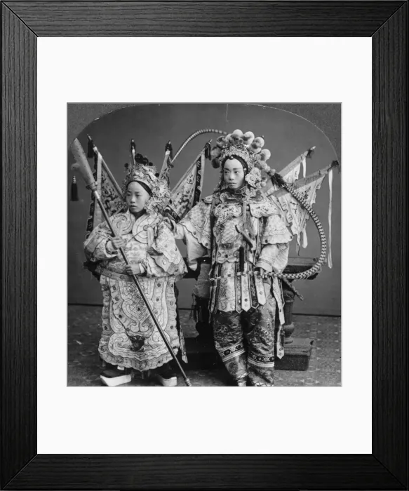 Framed Print : Chinese bride and bridegroom, Canton, China, late 19th or early 20th century. Artist: Keystone View Company Framed Print : Chinese bride and bridegroom, Canton, China, late 19th or early 20th century. Artist: Keystone View Company