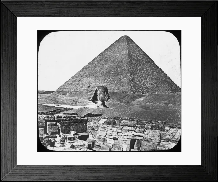 Framed Print : Great Sphinx of Giza, Egypt, c1890. Artist: Newton & Co Framed Print : Great Sphinx of Giza, Egypt, c1890. Artist: Newton & Co