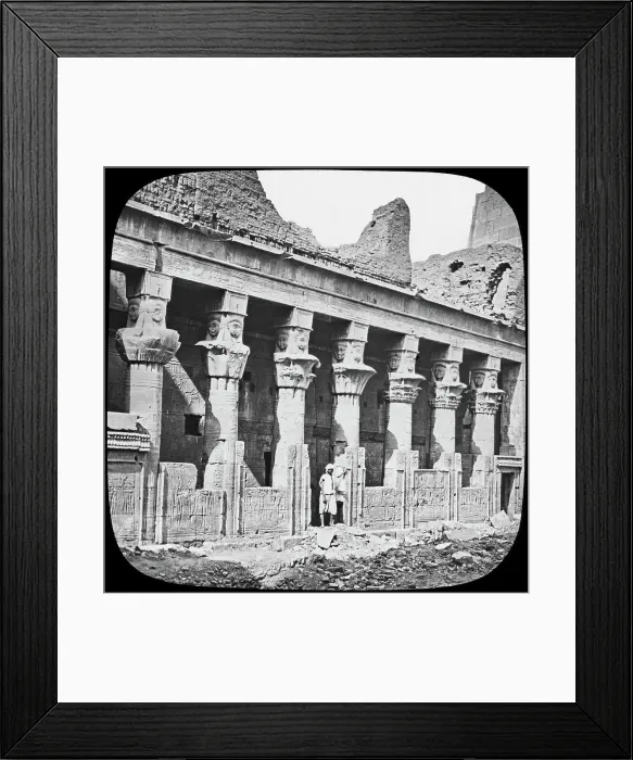 Framed Print : Colonnade of the Temple of Isis, Philae, Egypt, c1890. Artist: Trade Mark Framed Print : Colonnade of the Temple of Isis, Philae, Egypt, c1890. Artist: Trade Mark