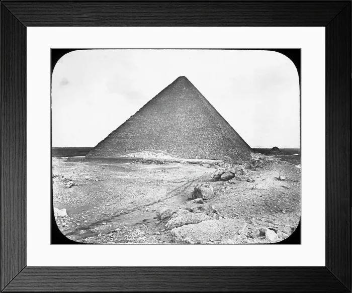 Framed Print : The Great Pyramid of Khufu (Cheops), Giza, Egypt, c1890. Artist: Newton & Co Framed Print : The Great Pyramid of Khufu (Cheops), Giza, Egypt, c1890. Artist: Newton & Co