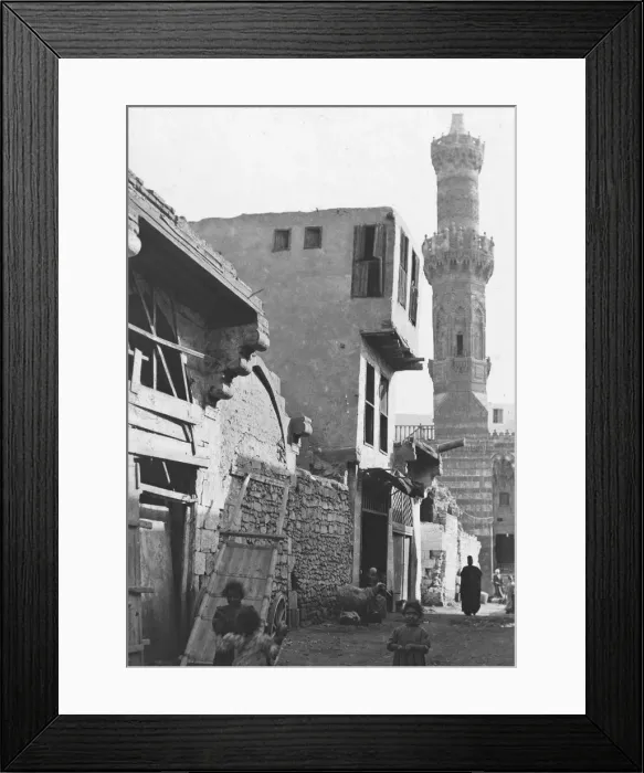 Framed Print : A street in Cairo, Egypt, c1890. Artist: Newton & Co