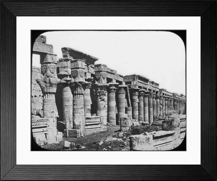Framed Print : Colonnade, Philae Temple, Egypt, c1890. Artist: Newton & Co Framed Print : Colonnade, Philae Temple, Egypt, c1890. Artist: Newton & Co