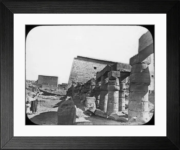 Framed Print : Great Temple, Luxor, Egypt, c1890. Artist: Newton & Co Framed Print : Great Temple, Luxor, Egypt, c1890. Artist: Newton & Co
