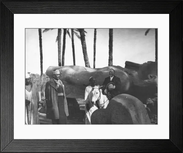 Framed Print : Fallen monumental statue of Rameses II, Memphis, Egypt, c1890. Artist: Newton & Co Framed Print : Fallen monumental statue of Rameses II, Memphis, Egypt, c1890. Artist: Newton & Co