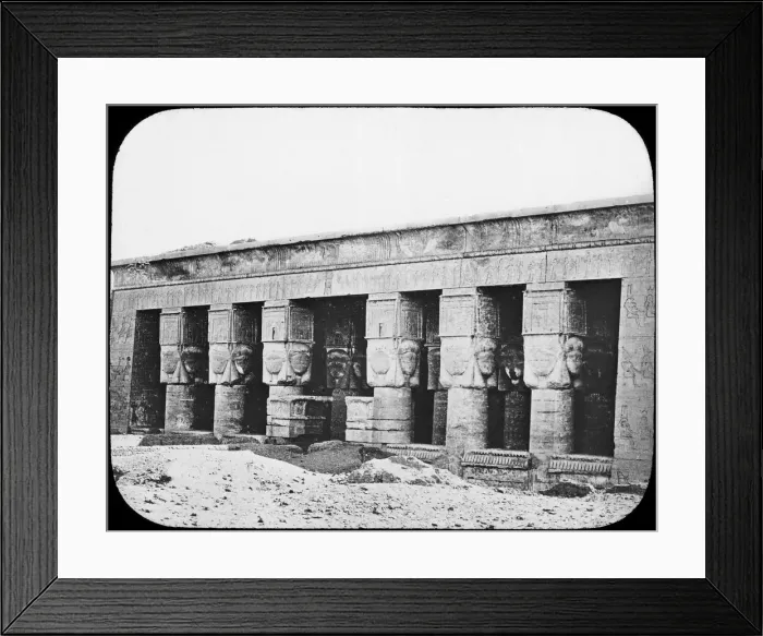 Framed Print : Temple of Hathor, Dendera, Egypt, c1890. Artist: Newton & Co Framed Print : Temple of Hathor, Dendera, Egypt, c1890. Artist: Newton & Co