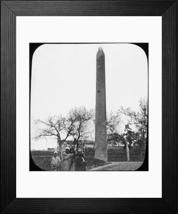 Framed Print : Obelisk, Heliopolis, Egypt, c1890. Artist: Newton & Co Framed Print : Obelisk, Heliopolis, Egypt, c1890. Artist: Newton & Co