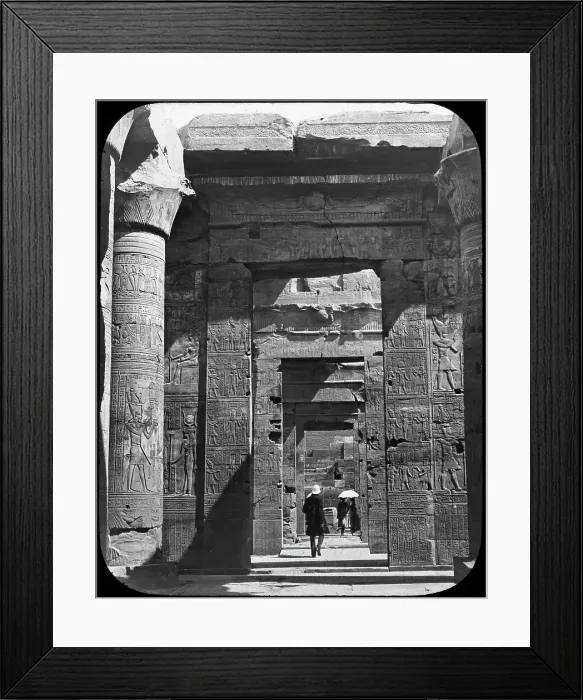 Framed Print : Temple entrance, Kom Ombo, Egypt, c1890. Artist: Newton & Co Framed Print : Temple entrance, Kom Ombo, Egypt, c1890. Artist: Newton & Co