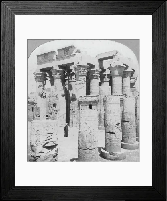 Framed Print : Temple of Kom Ombo, Egypt, c1899. Artist: The Fine Art Photographers Co Framed Print : Temple of Kom Ombo, Egypt, c1899. Artist: The Fine Art Photographers Co