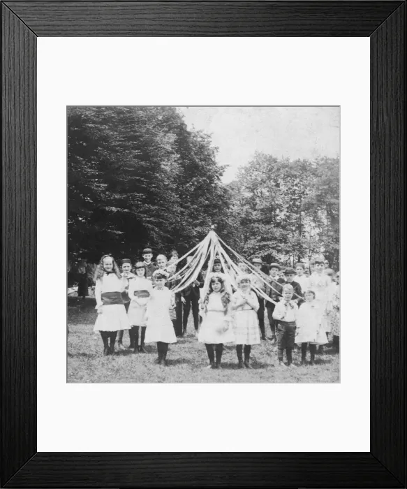 Framed Print : Queen of the May, 1886. Artist: BW Kilburn Framed Print : Queen of the May, 1886. Artist: BW Kilburn