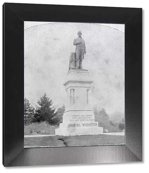 Statue of Daniel Webster, Central Park, New York, USA, late 19th or early 20th century Artist: Kilburn Brothers