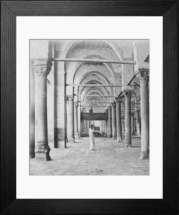 Framed Print : Colonnade, Cairo, Egypt, late 19th or early 20th century. Artist: G Lekegian Framed Print : Colonnade, Cairo, Egypt, late 19th or early 20th century. Artist: G Lekegian