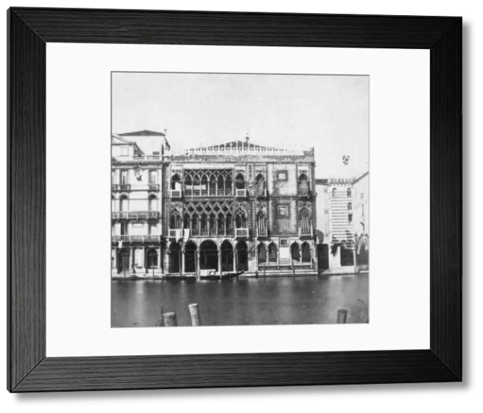 Framed Print : Ca d Oro, Venice, Italy, late 19th or early 20th century Framed Print : Ca d Oro, Venice, Italy, late 19th or early 20th century