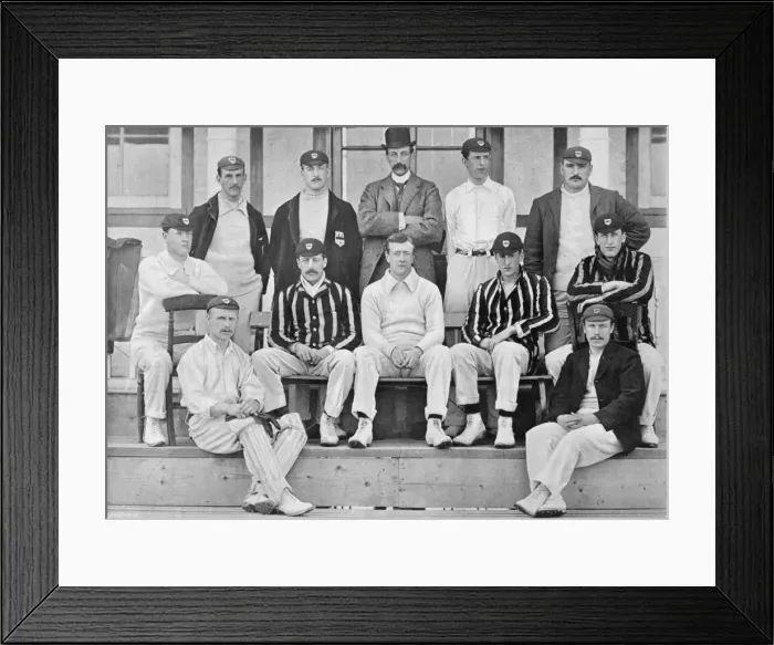 Framed Print : Worcestershire County Cricket Club XI, c1899. Artist: Bennett Framed Print : Worcestershire County Cricket Club XI, c1899. Artist: Bennett