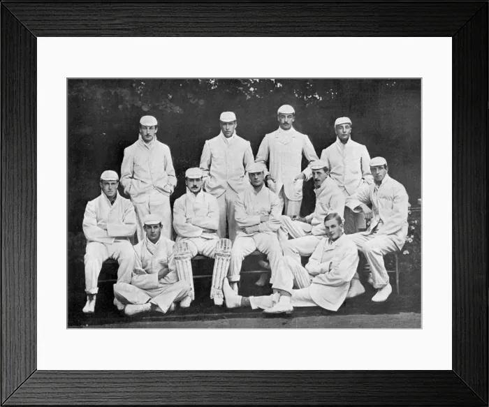 Framed Print : Cambridge University cricket XI, c1899. Artist: Stearn Framed Print : Cambridge University cricket XI, c1899. Artist: Stearn
