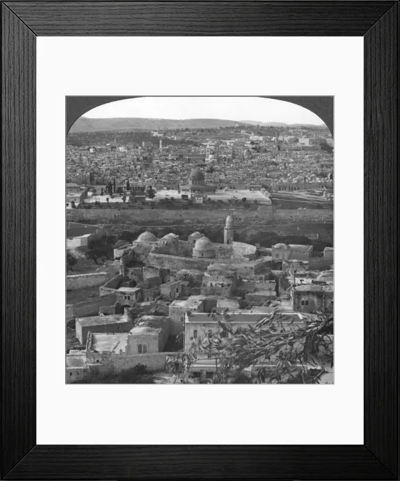 Framed Print : Jerusalem the Holy City, rescued from the Turks, Palestine, World War I, c1917-1918. Artist: Realistic Travels Publishers Framed Print : Jerusalem the Holy City, rescued from the Turks, Palestine, World War I, c1917-1918. Artist: Realistic Travels Publishers