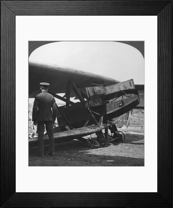 Framed Print : Armour plated German plane used to attack the Allied trenches, World War I, c1914-c1918. Artist: Realistic Travels Publishers Framed Print : Armour plated German plane used to attack the Allied trenches, World War I, c1914-c1918. Artist: Realistic Travels Publishers