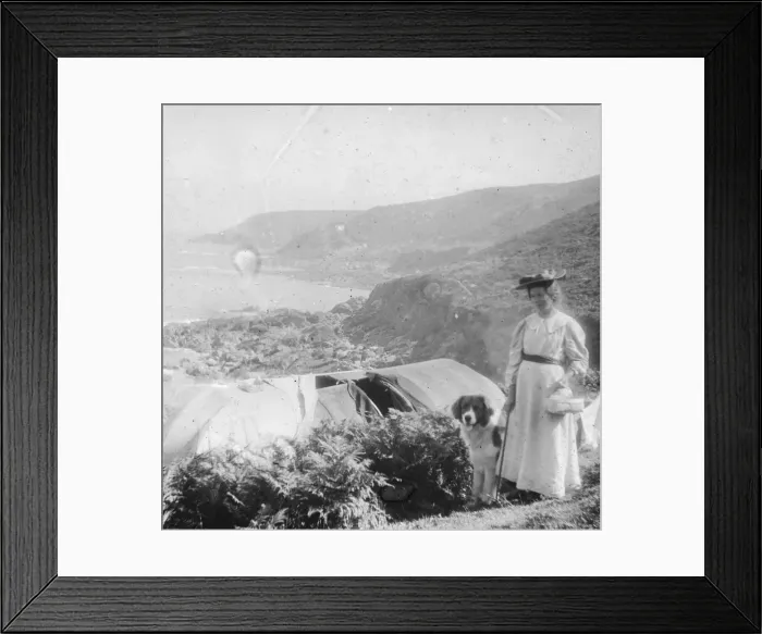 Framed Print : Camping, late 19th or early 20th century Framed Print : Camping, late 19th or early 20th century