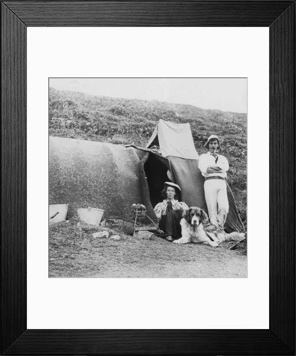 Framed Print : Camping, early 20th century(?) Framed Print : Camping, early 20th century(?)