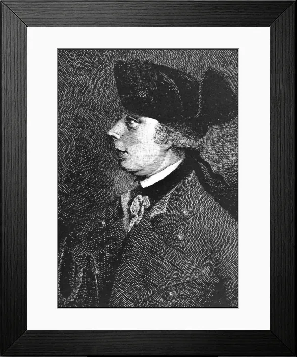 Framed Print : James Wolfe, 18th century British soldier. Artist: Newton & Co Framed Print : James Wolfe, 18th century British soldier. Artist: Newton & Co