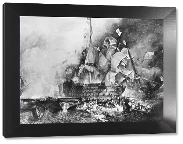 HMS Victory, British warship, c1805. Artist: Newton & Co