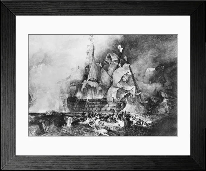 Framed Print : HMS Victory, British warship, c1805. Artist: Newton & Co Framed Print : HMS Victory, British warship, c1805. Artist: Newton & Co