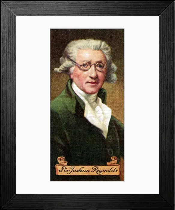 Framed Print : Sir Joshua Reynolds, taken from a series of cigarette cards, 1935 Framed Print : Sir Joshua Reynolds, taken from a series of cigarette cards, 1935