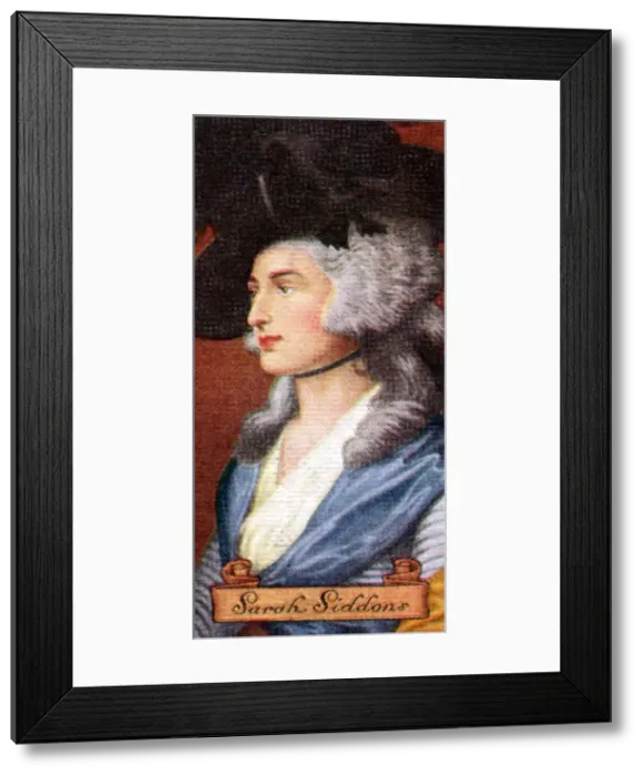 Framed Print : Sarah Siddons, taken from a series of cigarette cards, 1935 Framed Print : Sarah Siddons, taken from a series of cigarette cards, 1935