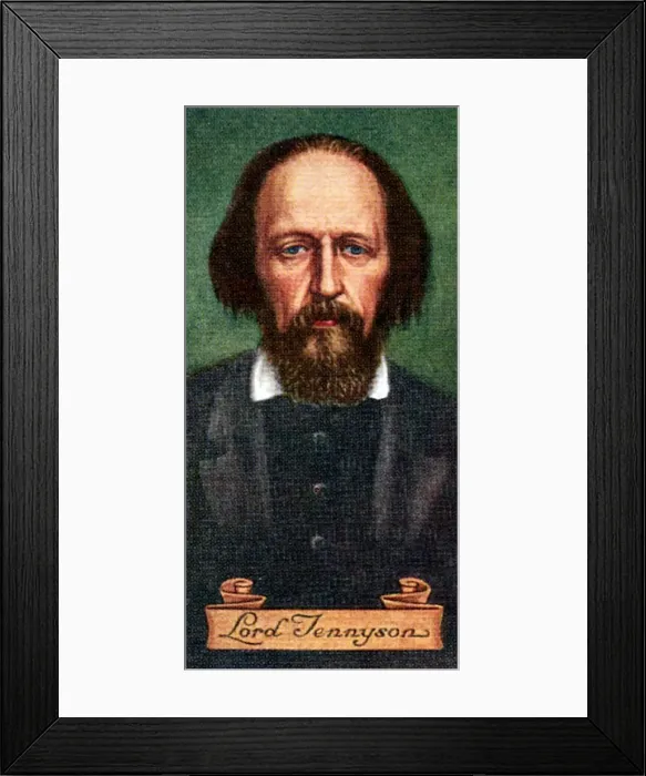 Framed Print : Lord Tennyson, taken from a series of cigarette cards, 1935 Framed Print : Lord Tennyson, taken from a series of cigarette cards, 1935