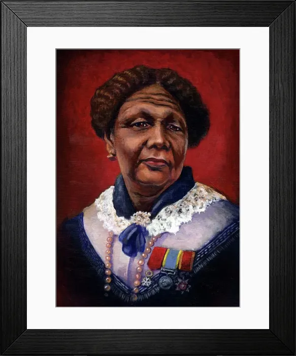 Framed Print : Mary Jane Seacole, (2013). Artist: Karen Humpage Framed Print : Mary Jane Seacole, (2013). Artist: Karen Humpage