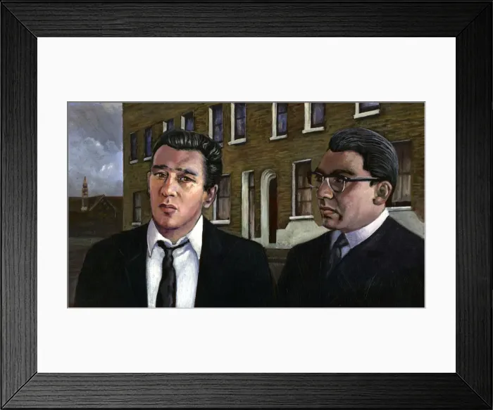 Framed Print : The Kray Twins, 1966, (2013). Artist: Karen Humpage Framed Print : The Kray Twins, 1966, (2013). Artist: Karen Humpage