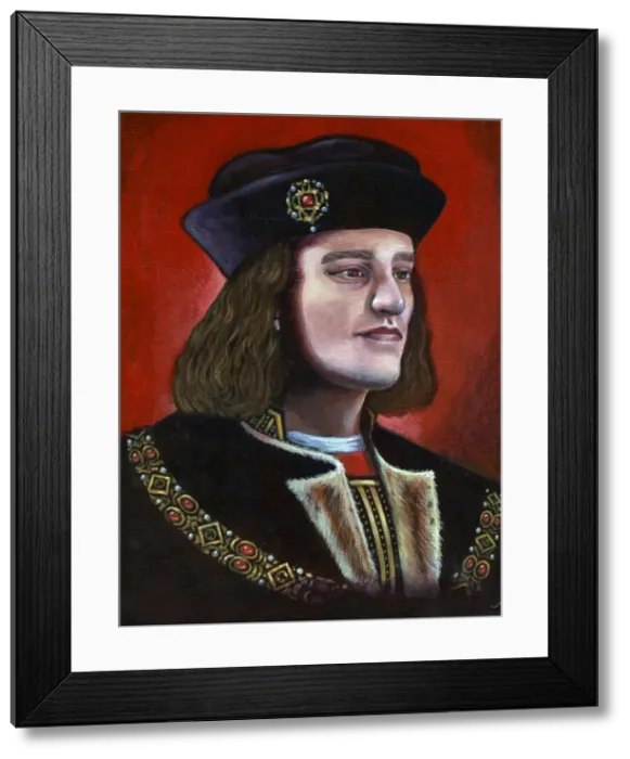 Framed Print : Contemporary painting of King Richard III (1452-1485), 2013. Artist: Karen Humpage Framed Print : Contemporary painting of King Richard III (1452-1485), 2013. Artist: Karen Humpage