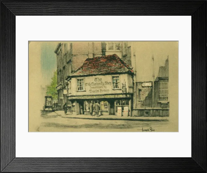Framed Print : The Old Curiosity Shop, Portsmouth Street, Westminster, London. Artist: Joseph Pike Framed Print : The Old Curiosity Shop, Portsmouth Street, Westminster, London. Artist: Joseph Pike