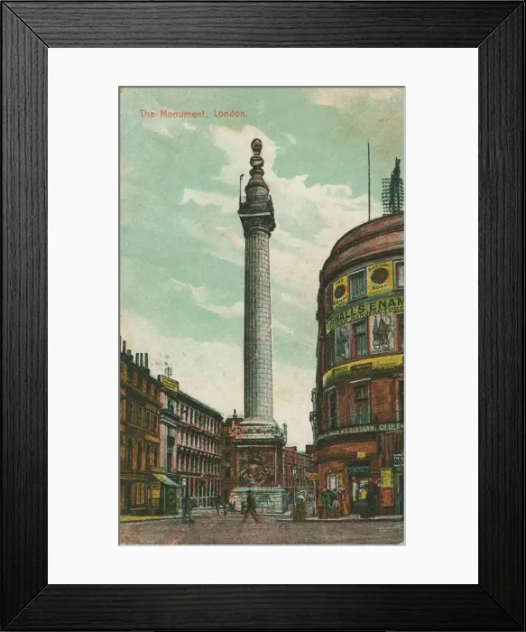 Framed Print : Monument, London Framed Print : Monument, London