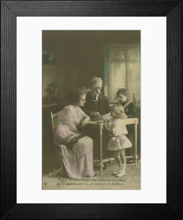 Framed Print : French postcard Framed Print : French postcard