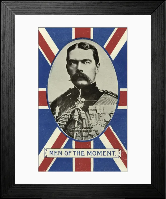 Framed Print : Men of the Moment, Herbert Kitchener, 1st Earl Kitchener, Secretary of State for War. Artist: Valentine Framed Print : Men of the Moment, Herbert Kitchener, 1st Earl Kitchener, Secretary of State for War. Artist: Valentine