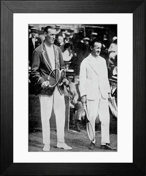 Framed Print : JO Anderson (left) with WM ( Little Bill ) Johnston, 1923. Artist: Tropical Press Framed Print : JO Anderson (left) with WM ( Little Bill ) Johnston, 1923. Artist: Tropical Press
