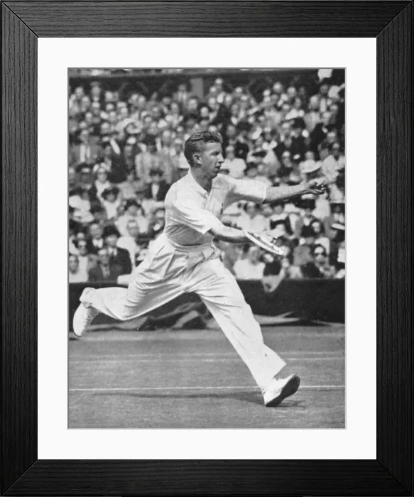 Framed Print : Donald Budge, 1937. Artist: Fox Photos Framed Print : Donald Budge, 1937. Artist: Fox Photos