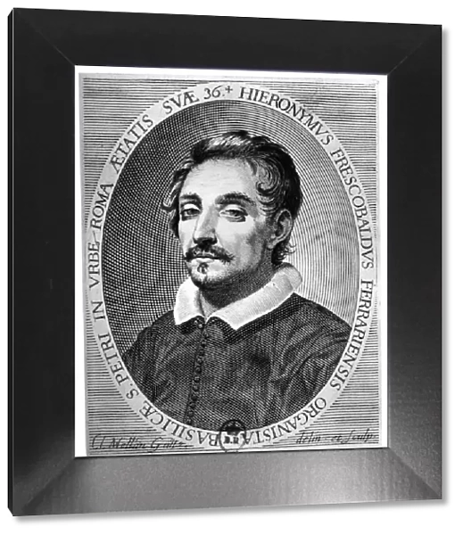 Girolamo Frescobaldi (1583 - 1643) was a musician from Ferrara. Artist: Claude Mellan