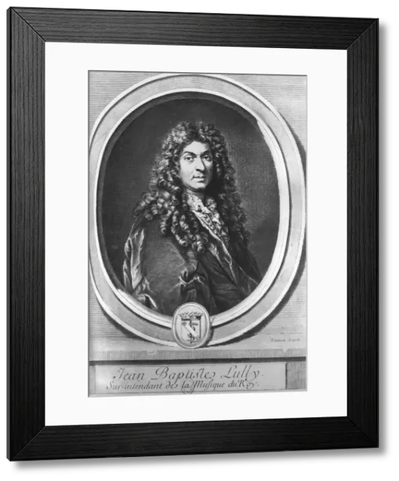 Framed Print : Jean-Baptiste Lully, Florentine-born French composer. Artist: Gerard Edelinck Framed Print : Jean-Baptiste Lully, Florentine-born French composer. Artist: Gerard Edelinck